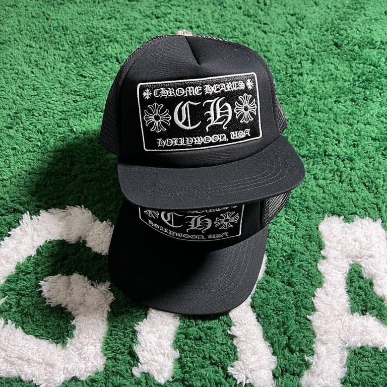 Chrome Hearts Classic Black Trucker Hat - 8