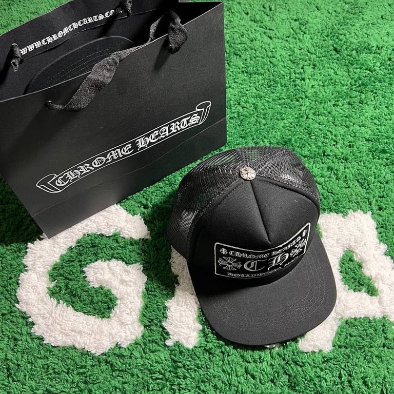 Chrome Hearts Classic Black Trucker Hat - 9