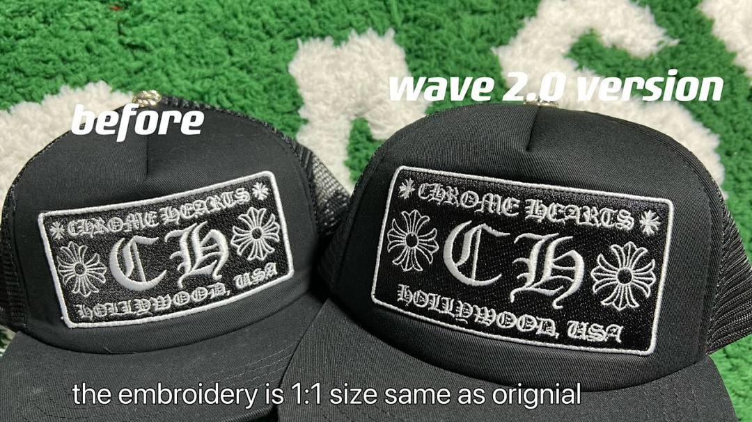 Chrome Hearts Classic Black Trucker Hat - 10