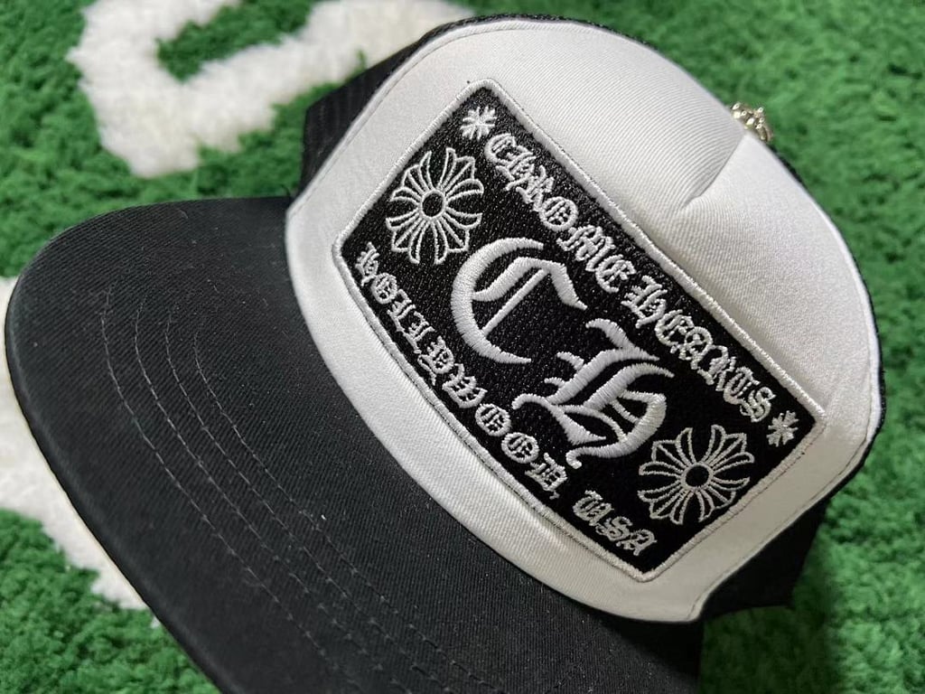 Chrome Hearts Hollywood Trucker Hat Black/White - 16