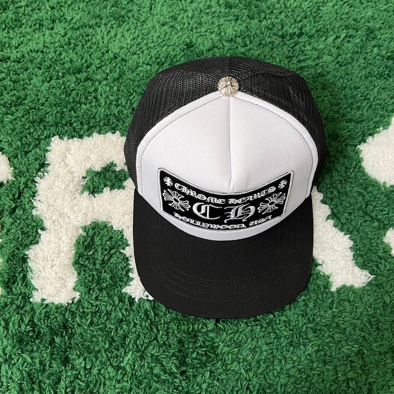 Chrome Hearts Hollywood Trucker Hat Black/White - 3