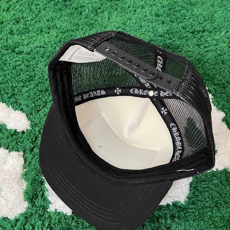Chrome Hearts Hollywood Trucker Hat Black/White - 6
