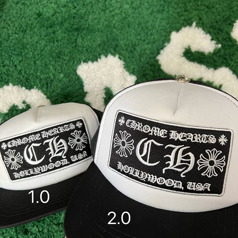 Chrome Hearts Hollywood Trucker Hat Black/White - 10