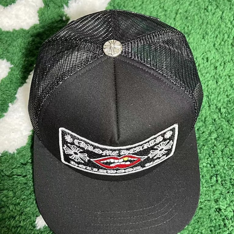 Chrome Hearts Matty Boy Lips Trucker Hat Black - 2