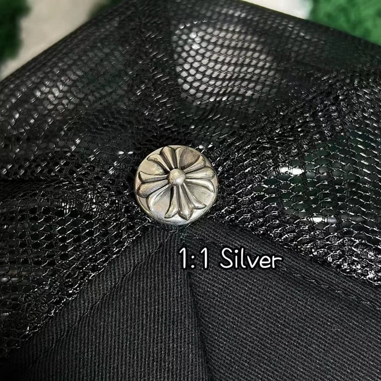Chrome Hearts Triple Cross Trucker Hat Black - 9