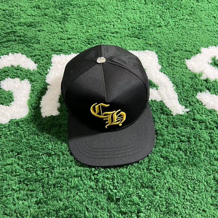 Chrome Hearts CH Logo Embroidered Cap Black Yellow - 11