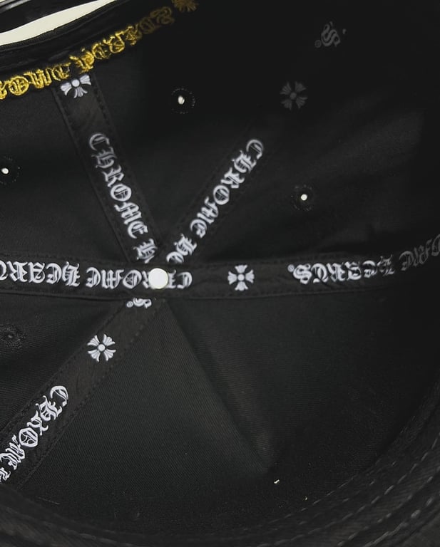 Chrome Hearts CH Logo Embroidered Cap Black Yellow - 3