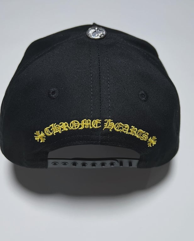 Chrome Hearts CH Logo Embroidered Cap Black Yellow - 4