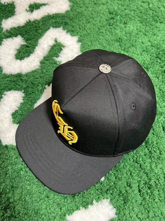 Chrome Hearts CH Logo Embroidered Cap Black Yellow - 8