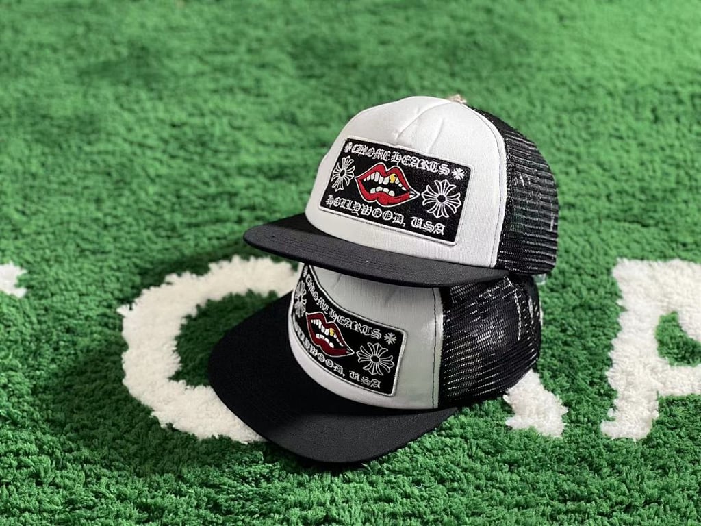 Chrome Hearts Matty Boy Mouth Trucker Hat Black/White