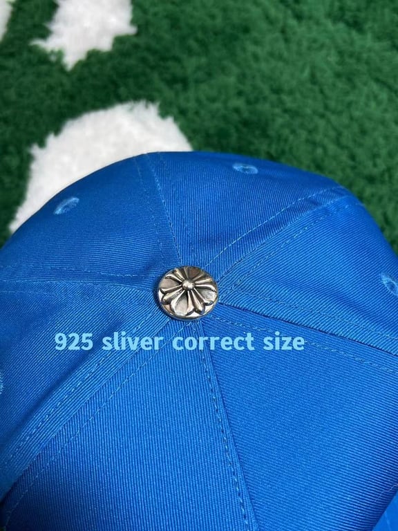 Chrome Hearts CH Logo Cap Blue - 3