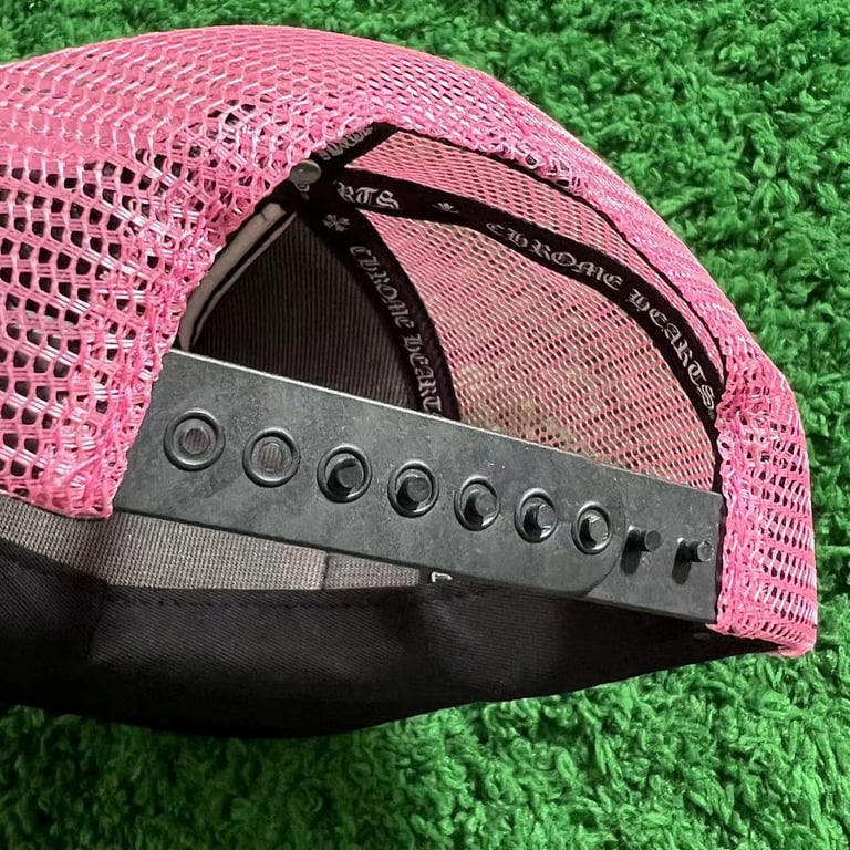 Chrome Hearts Pink Black Trucker Hat - 10