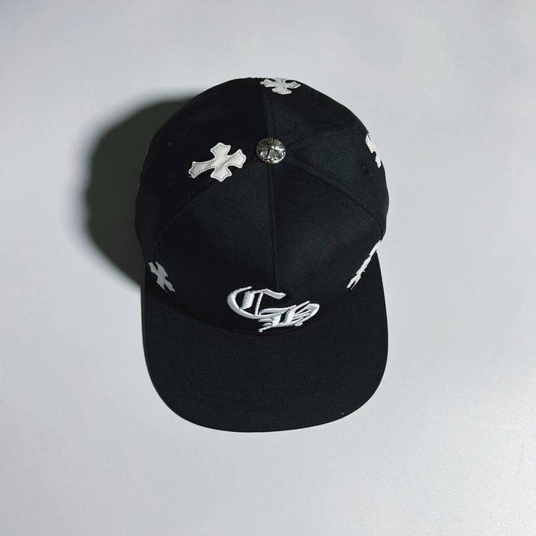Chrome Hearts Cross Patch Snapback Cap Black - 16