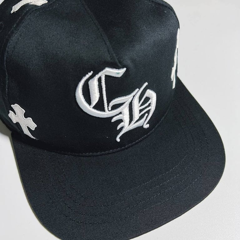Chrome Hearts Cross Patch Snapback Cap Black - 17