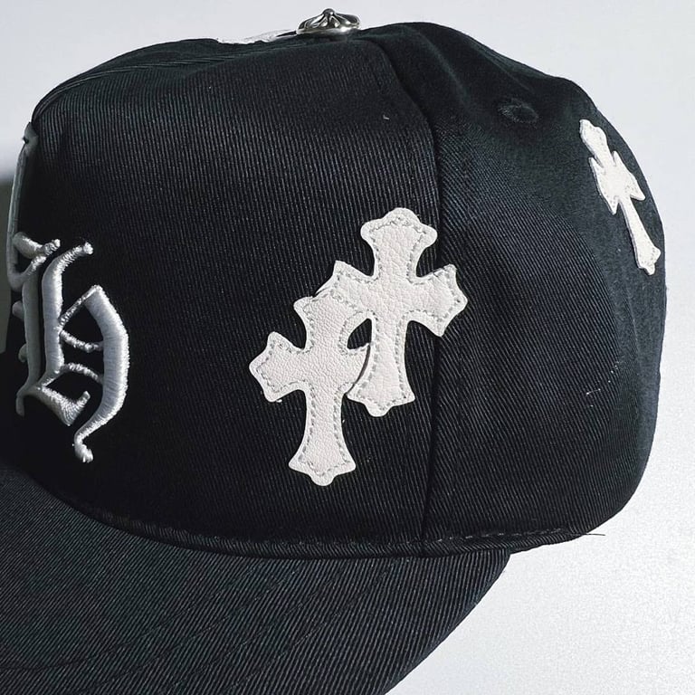 Chrome Hearts Cross Patch Snapback Cap Black - 19