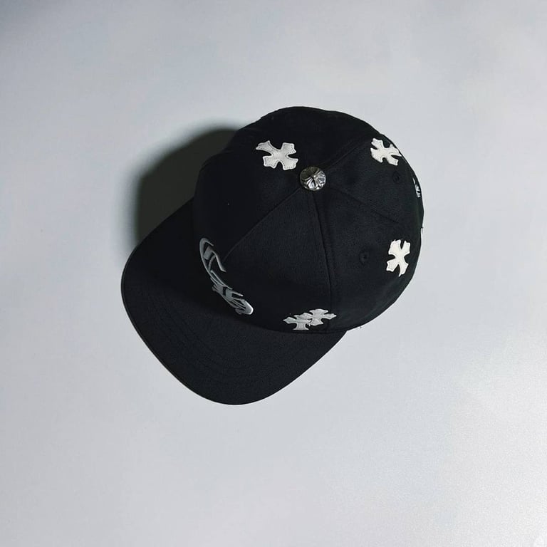 Chrome Hearts Cross Patch Snapback Cap Black - 20