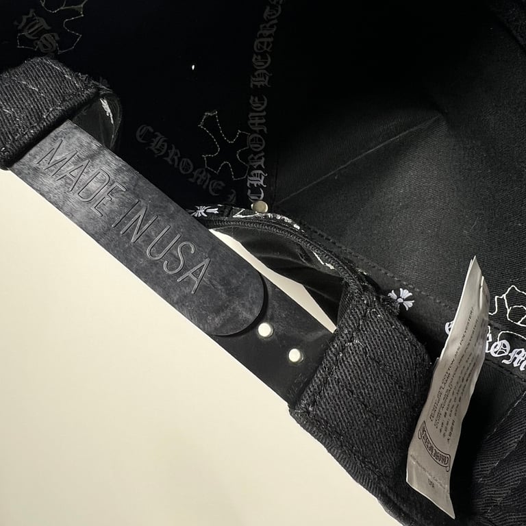 Chrome Hearts Cross Patch Snapback Cap Black - 3