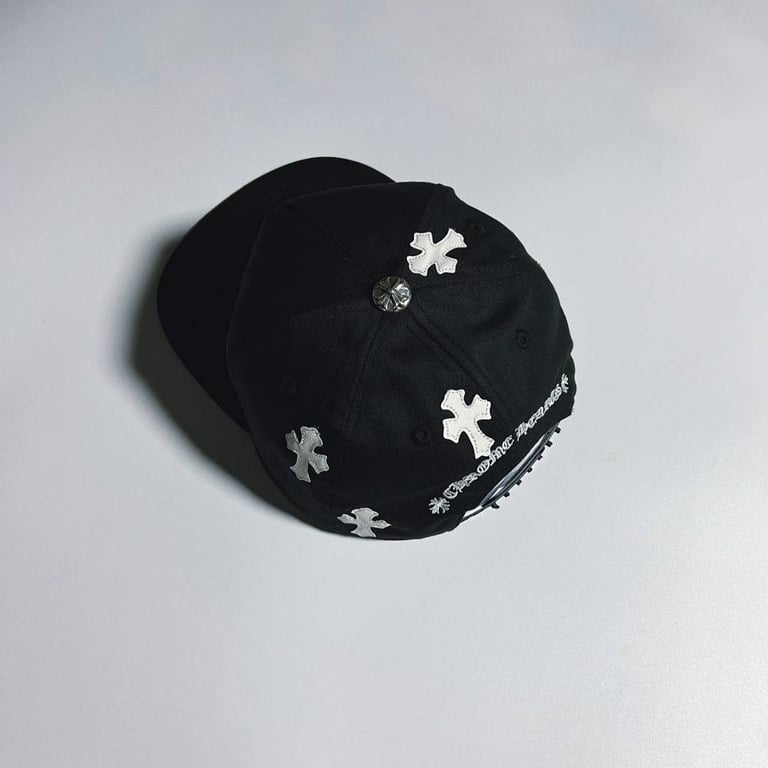 Chrome Hearts Cross Patch Snapback Cap Black - 21