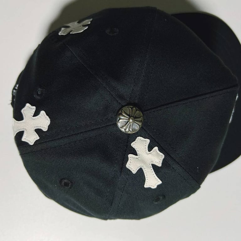 Chrome Hearts Cross Patch Snapback Cap Black - 24