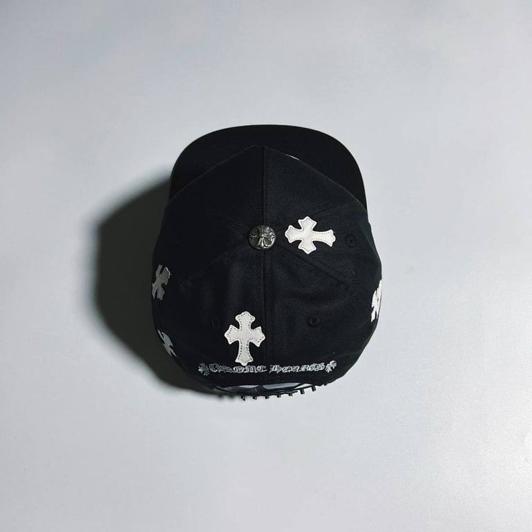 Chrome Hearts Cross Patch Snapback Cap Black - 26