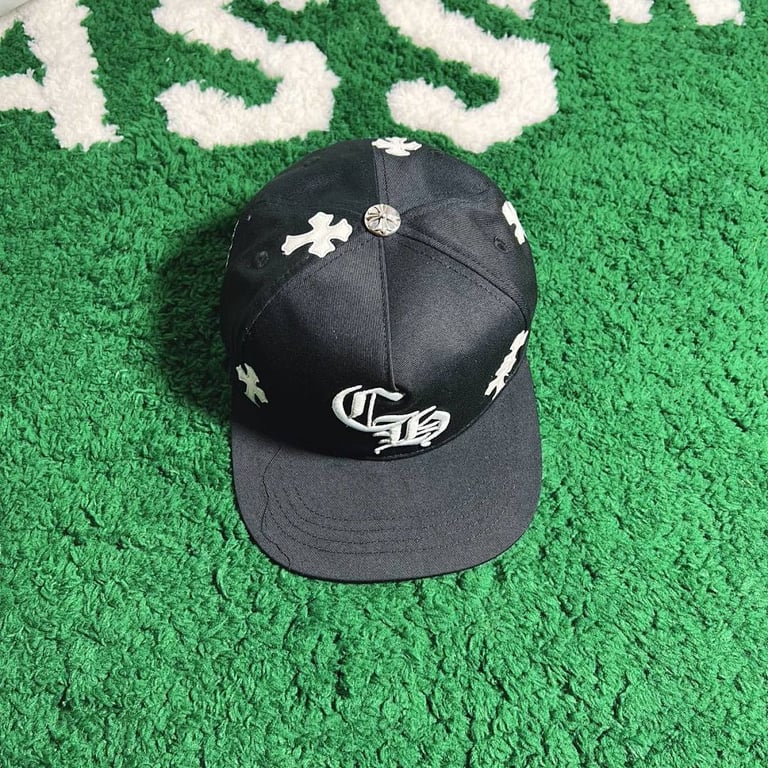 Chrome Hearts Cross Patch Snapback Cap Black - 27