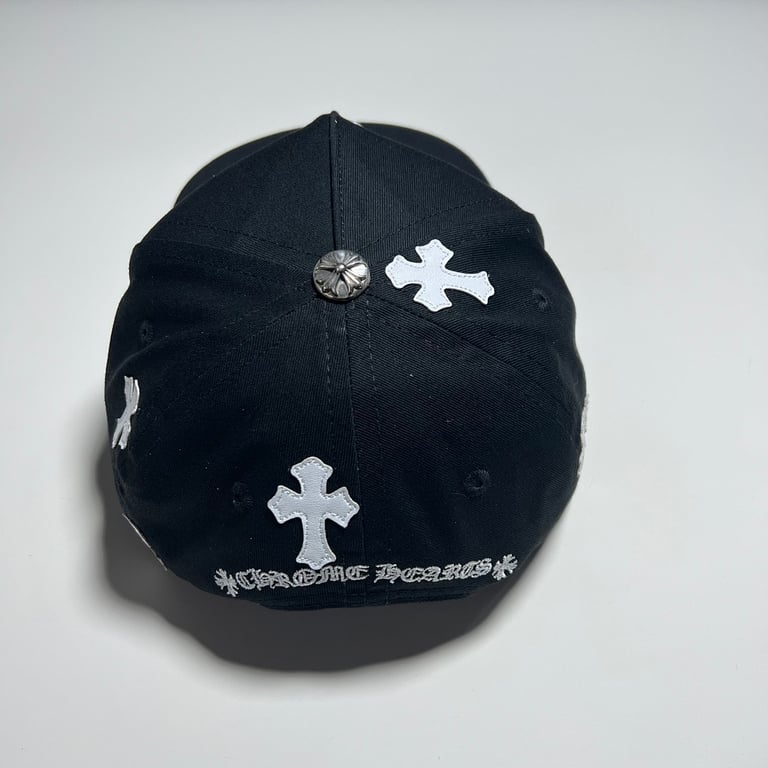 Chrome Hearts Cross Patch Snapback Cap Black - 8
