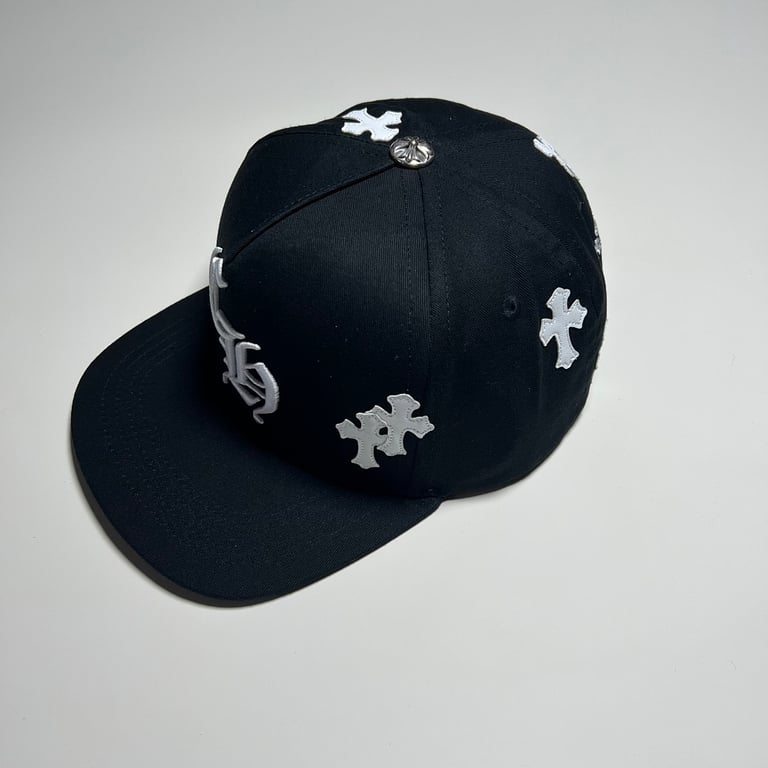 Chrome Hearts Cross Patch Snapback Cap Black - 9