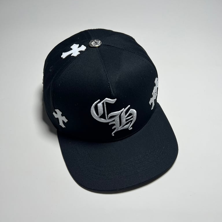 Chrome Hearts Cross Patch Snapback Cap Black - 10