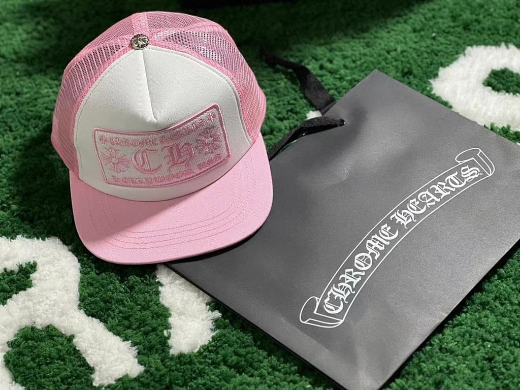 Chrome Hearts Pink Trucker Cap