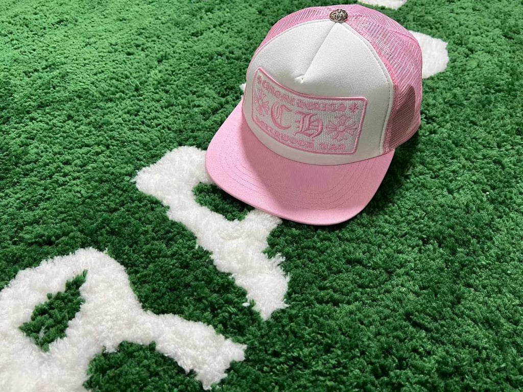 Chrome Hearts Pink Trucker Cap - 12
