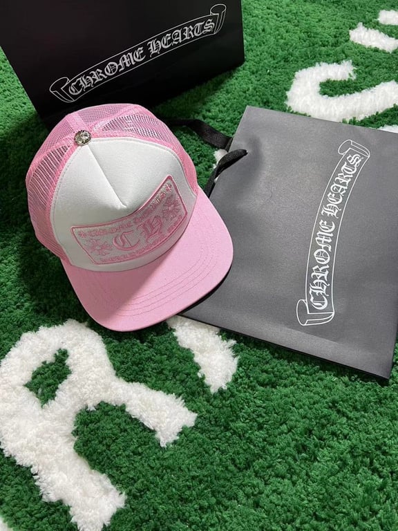 Chrome Hearts Pink Trucker Cap - 14