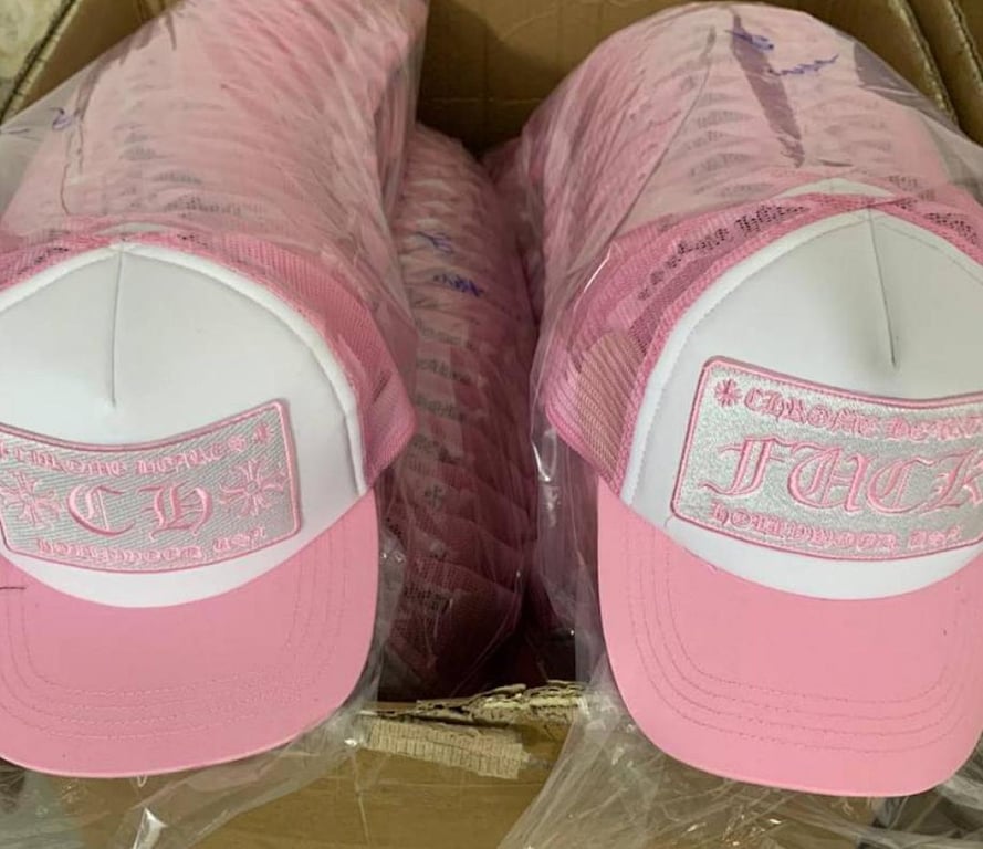 Chrome Hearts Fuck Pink Trucker Hat - 14