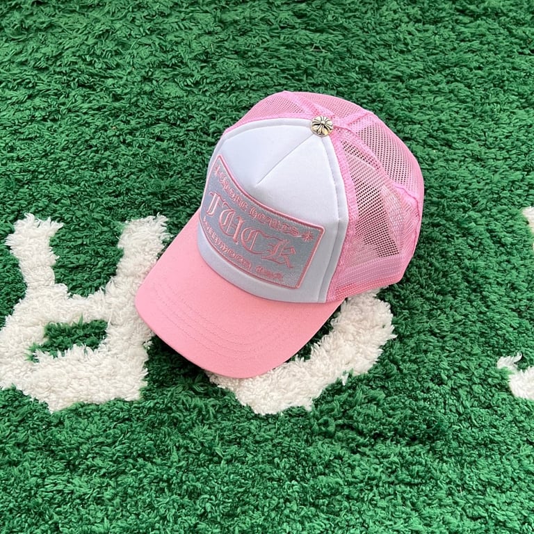 Chrome Hearts Fuck Pink Trucker Hat - 9