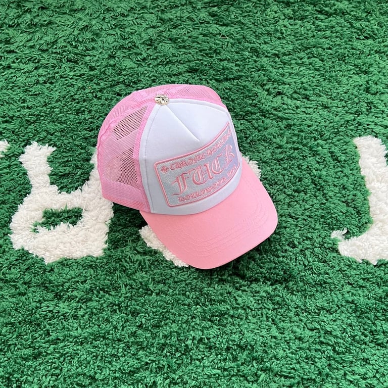 Chrome Hearts Fuck Pink Trucker Hat - 10