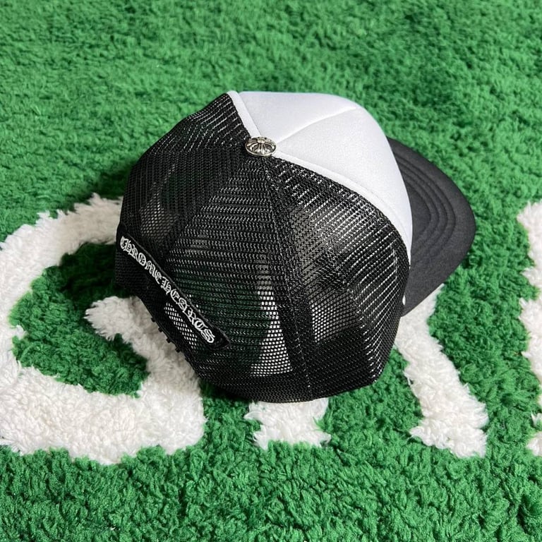 Chrome Hearts Multicolor Cross White Trucker Hat - 15