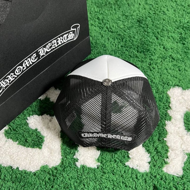 Chrome Hearts Multicolor Cross White Trucker Hat - 18