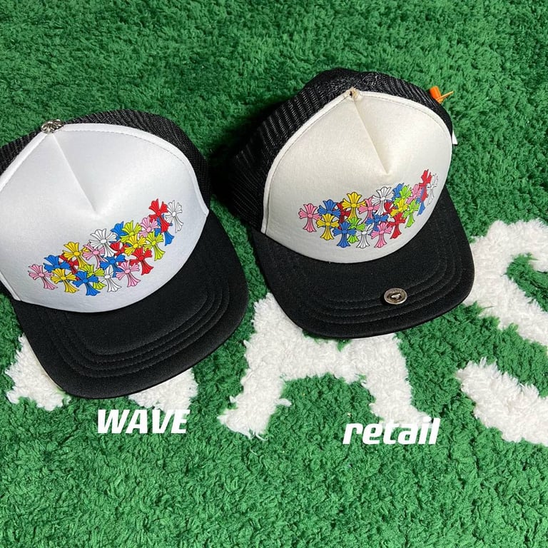 Chrome Hearts Multicolor Cross White Trucker Hat - 9