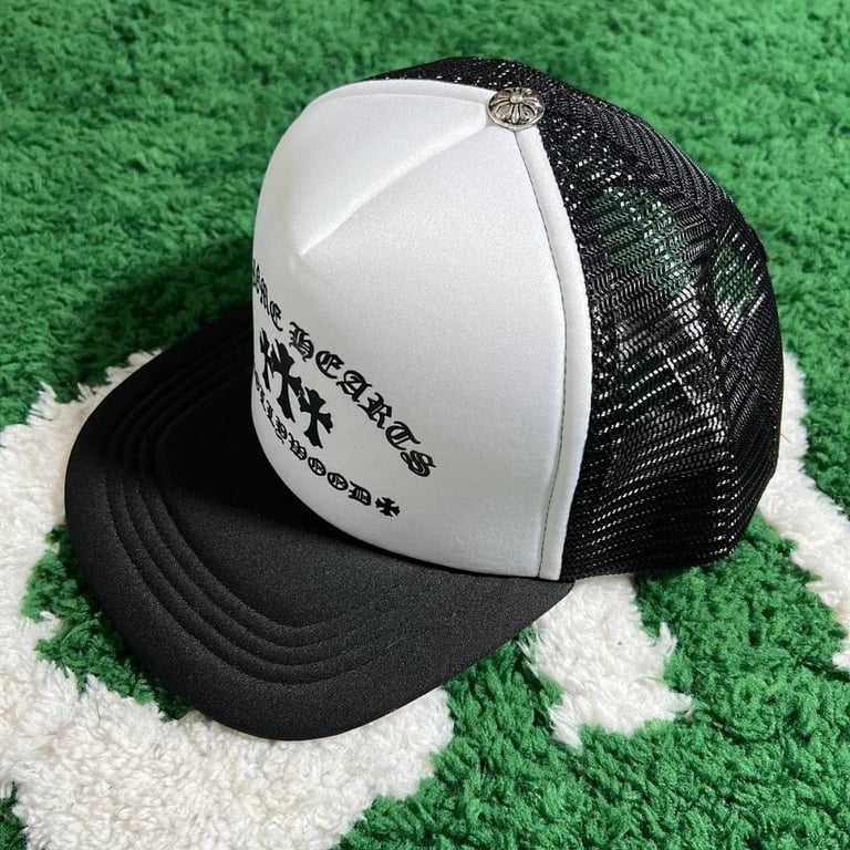 Chrome Hearts 2023 White Black Trucker Hat - 9