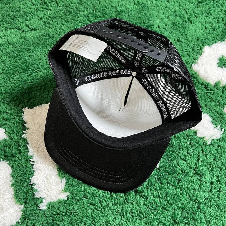 Chrome Hearts Multi Color Cross Trucker Hat Black - 17