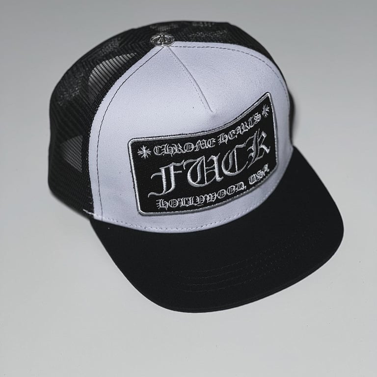 Chrome Hearts Fuck Hollywood Trucker Hat - 12