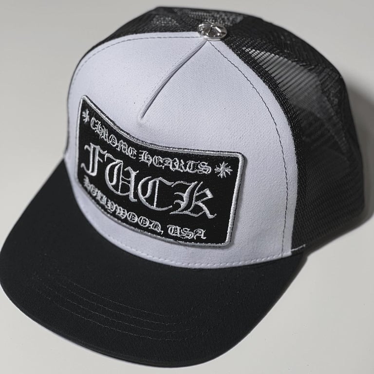 Chrome Hearts Fuck Hollywood Trucker Hat - 13