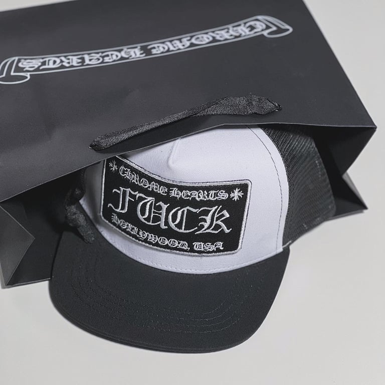 Chrome Hearts Fuck Hollywood Trucker Hat - 14