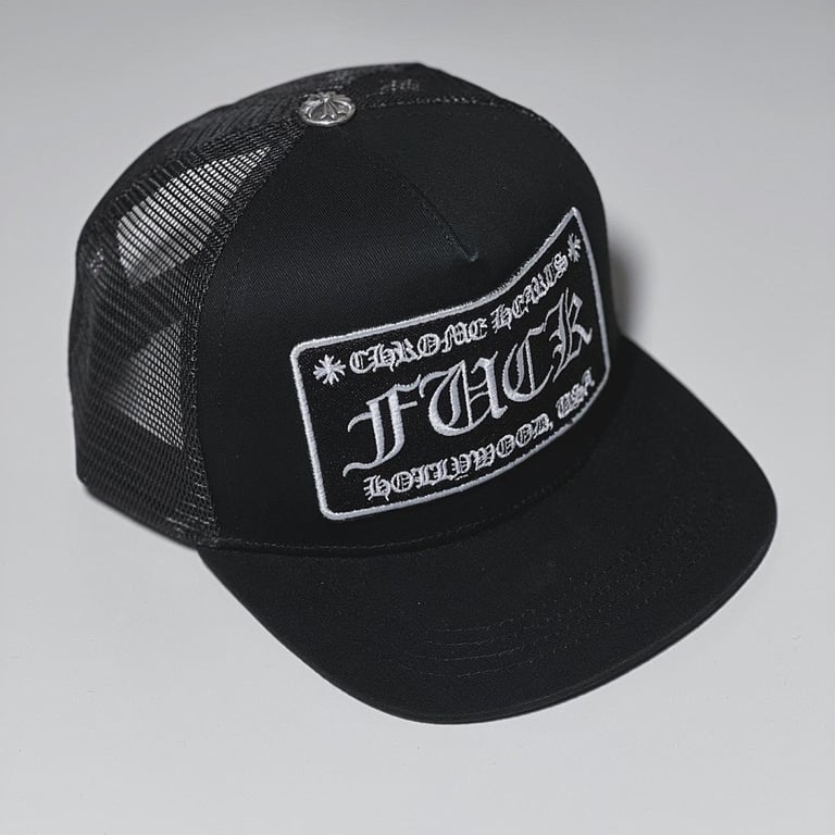 Chrome Hearts Fuck Hollywood Trucker Hat - 17