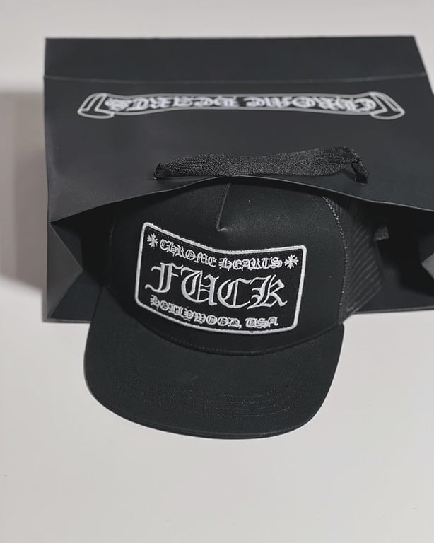 Chrome Hearts Fuck Hollywood Trucker Hat - 4