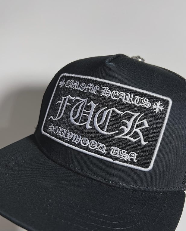 Chrome Hearts Fuck Hollywood Trucker Hat - 5