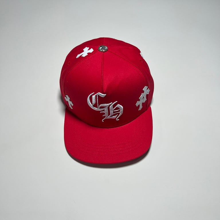 Chrome Hearts Red Leather Patch Cross Cap - 21