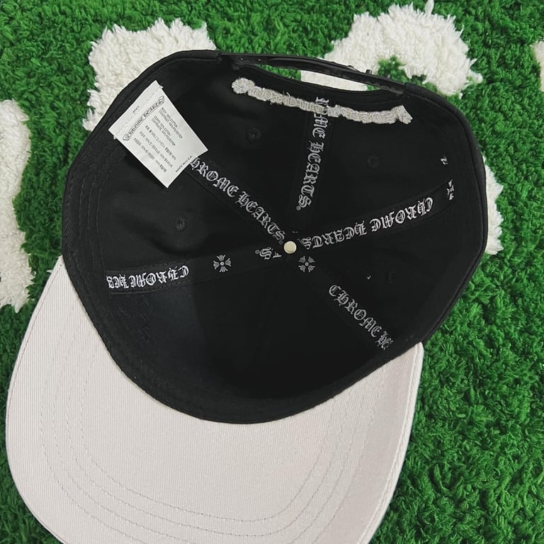 Chrome Hearts CH Leather Patch Trucker Hat Black Grey - 11