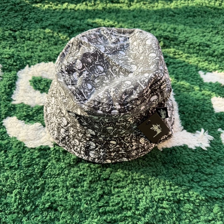 Stüssy Skull Print Bucket Hat - 11