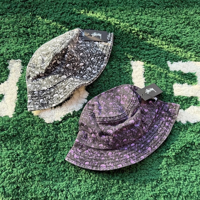Stüssy Skull Print Bucket Hat - 3