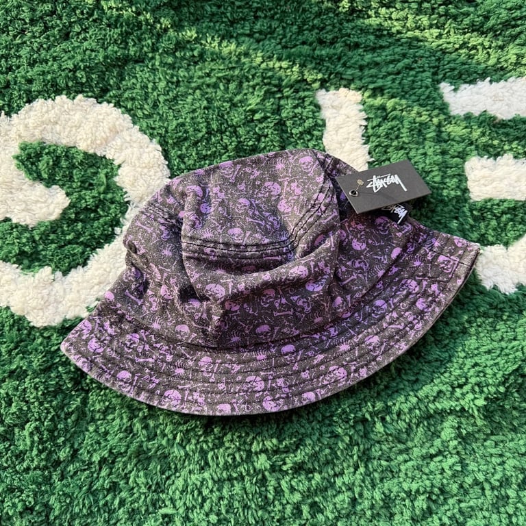 Stüssy Skull Print Bucket Hat - 4